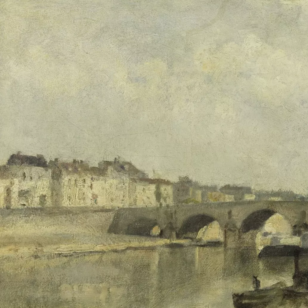Stanislas Lépine, huile sur toile