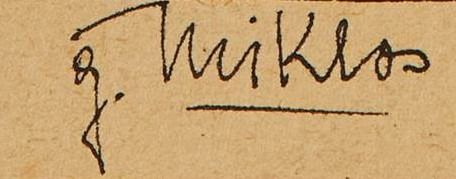 Signature de Gustave Miklos