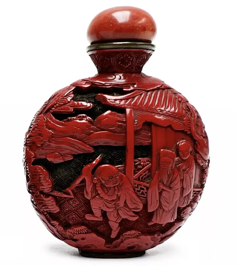 Chine, tabati&egrave;re en corail