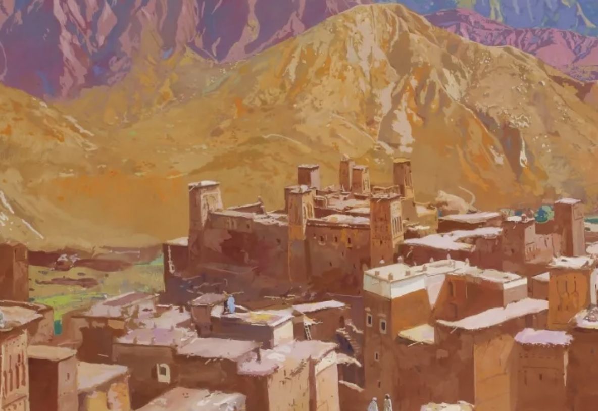 Jacques Majorelle, gouache sur papier