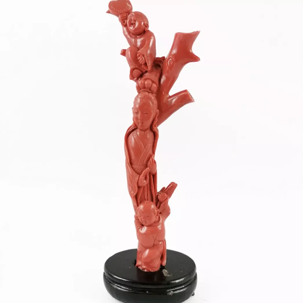 Chine, statue de corail