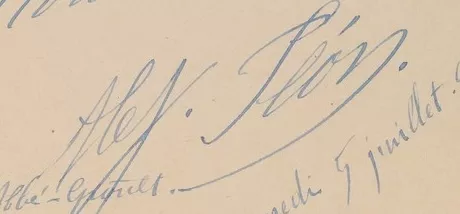 Signature de Alexandre S&eacute;on