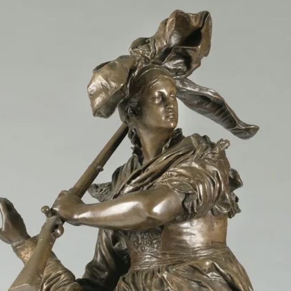 Antonin Mercié, bronze à patine brune