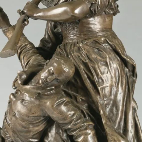 Antonin Mercié, bronze à patine brune