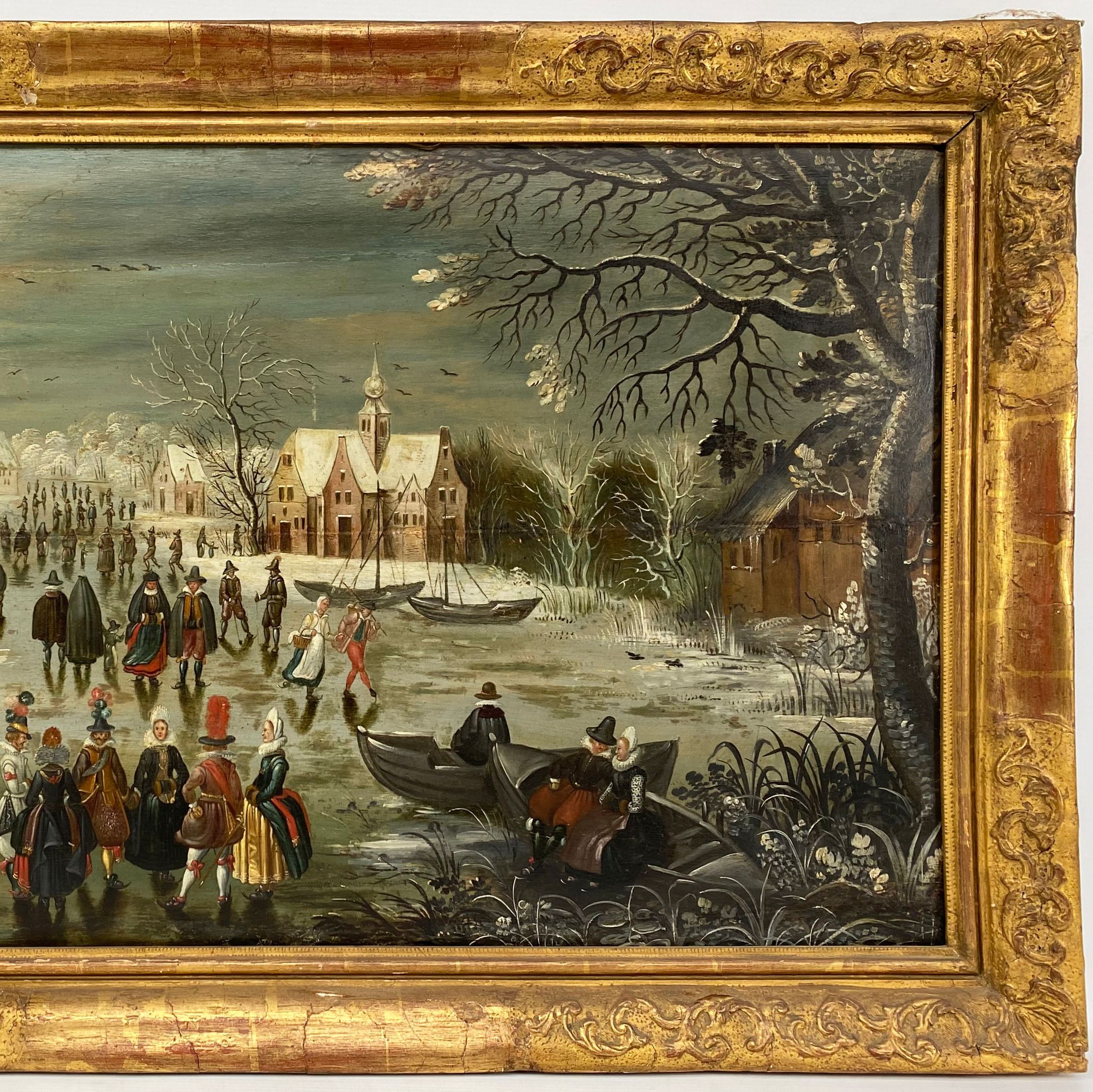Dans le goût de Van Breen et Théobalt Michau, huile sur toile