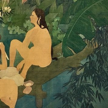 Tran Binh Loc, peinture sur soie