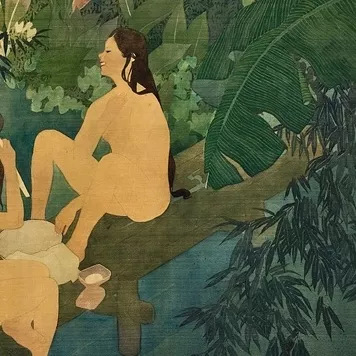 Tran Binh Loc, peinture sur soie