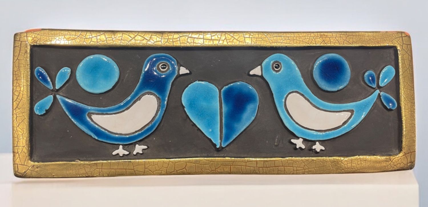 Mithé Espelt, boîte en céramique émaillée