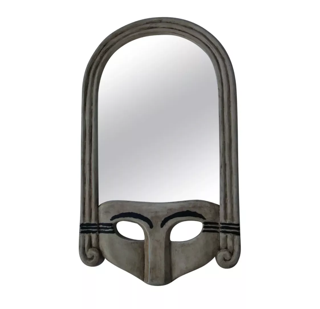 Albert Binquet, miroir sculpt&eacute; en bronze