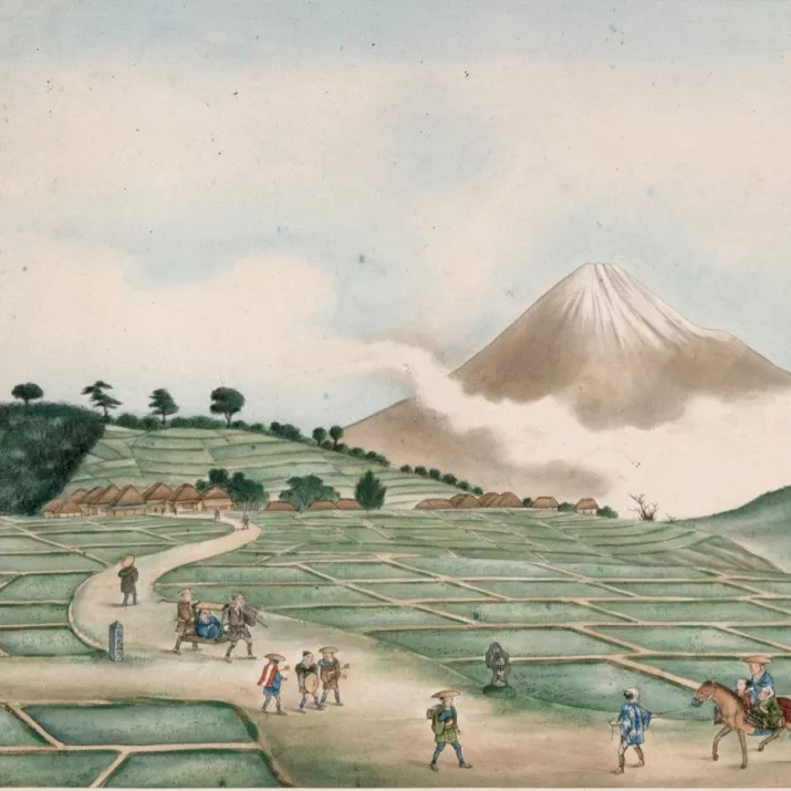 Kawahara Keiga, encre