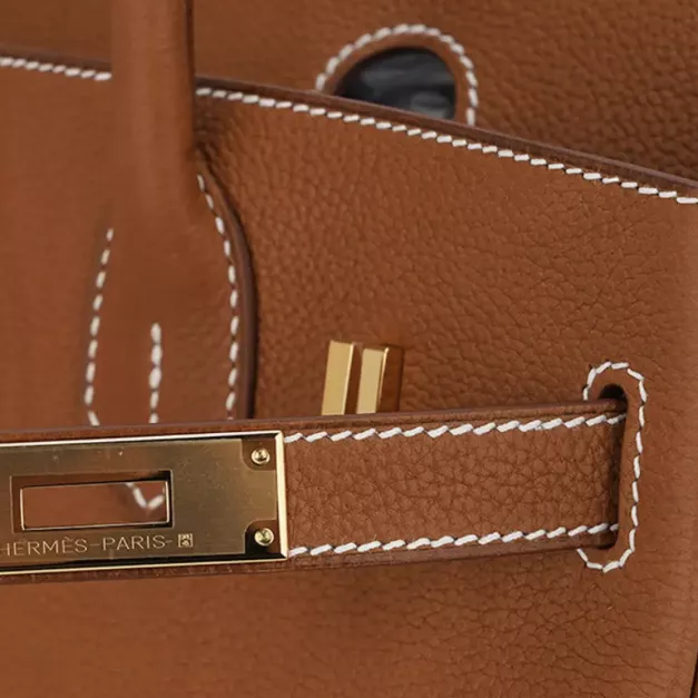 Birkin 30 Barenia, d&eacute;tails de la bijouterie