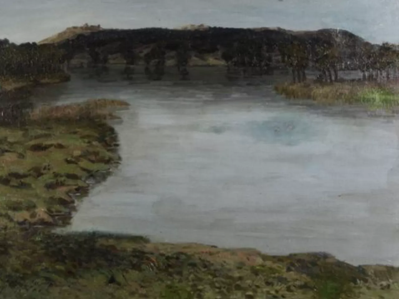 Foltyn, huile sur toile repr&eacute;sentante du r&eacute;alisme tch&egrave;que