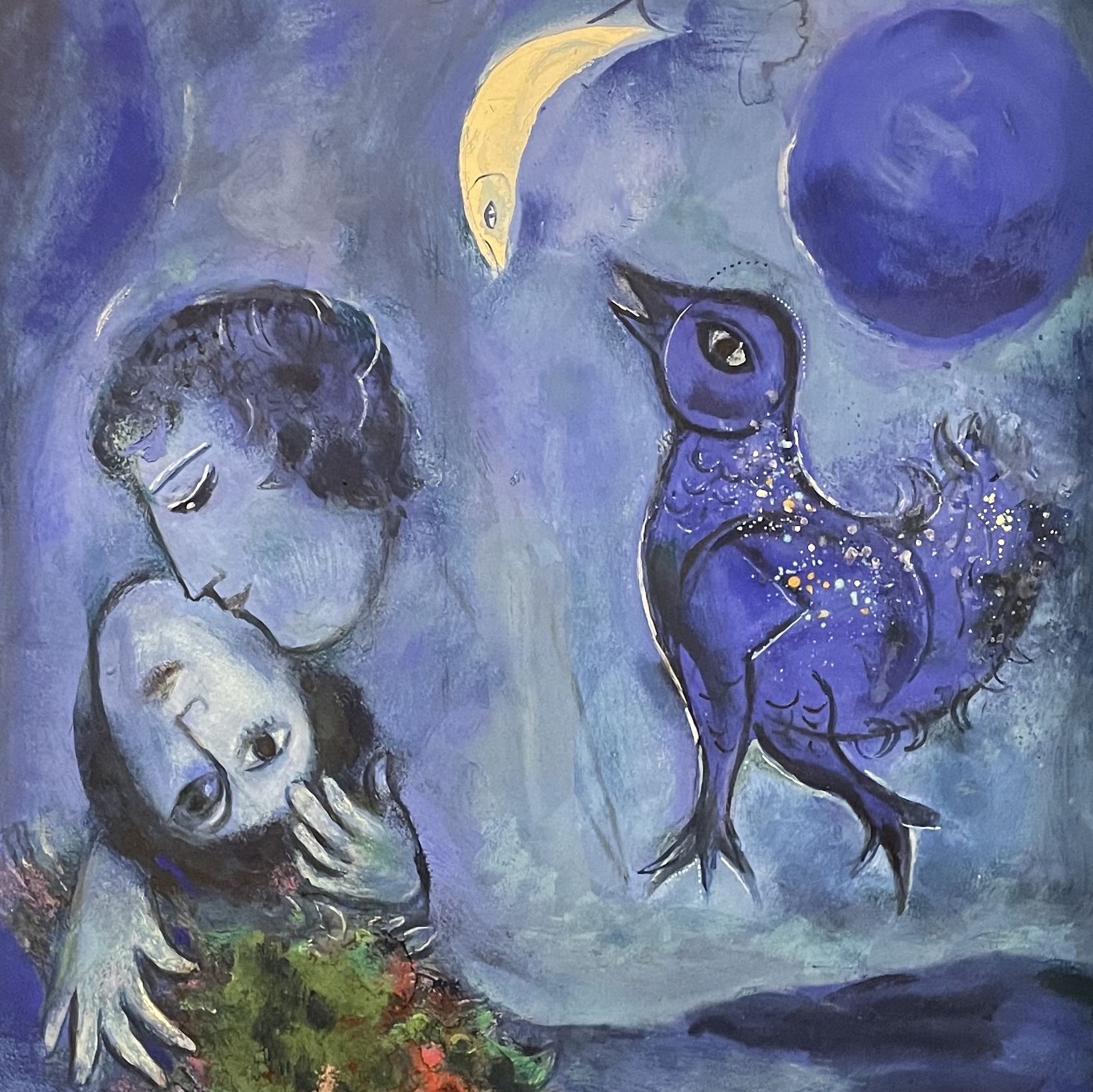 Chagall, huile sur toile