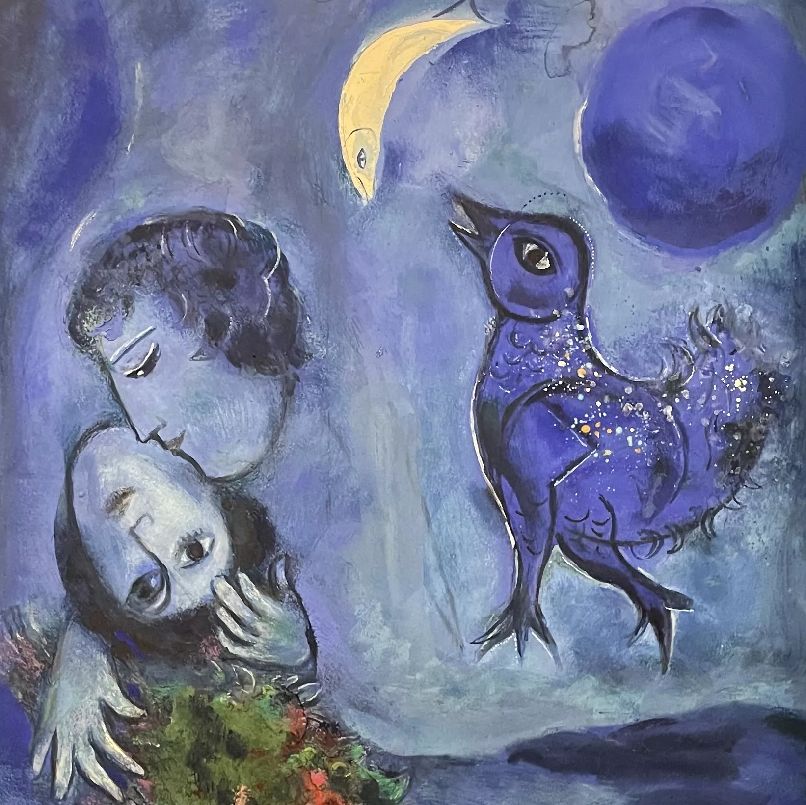 Chagall, huile sur toile