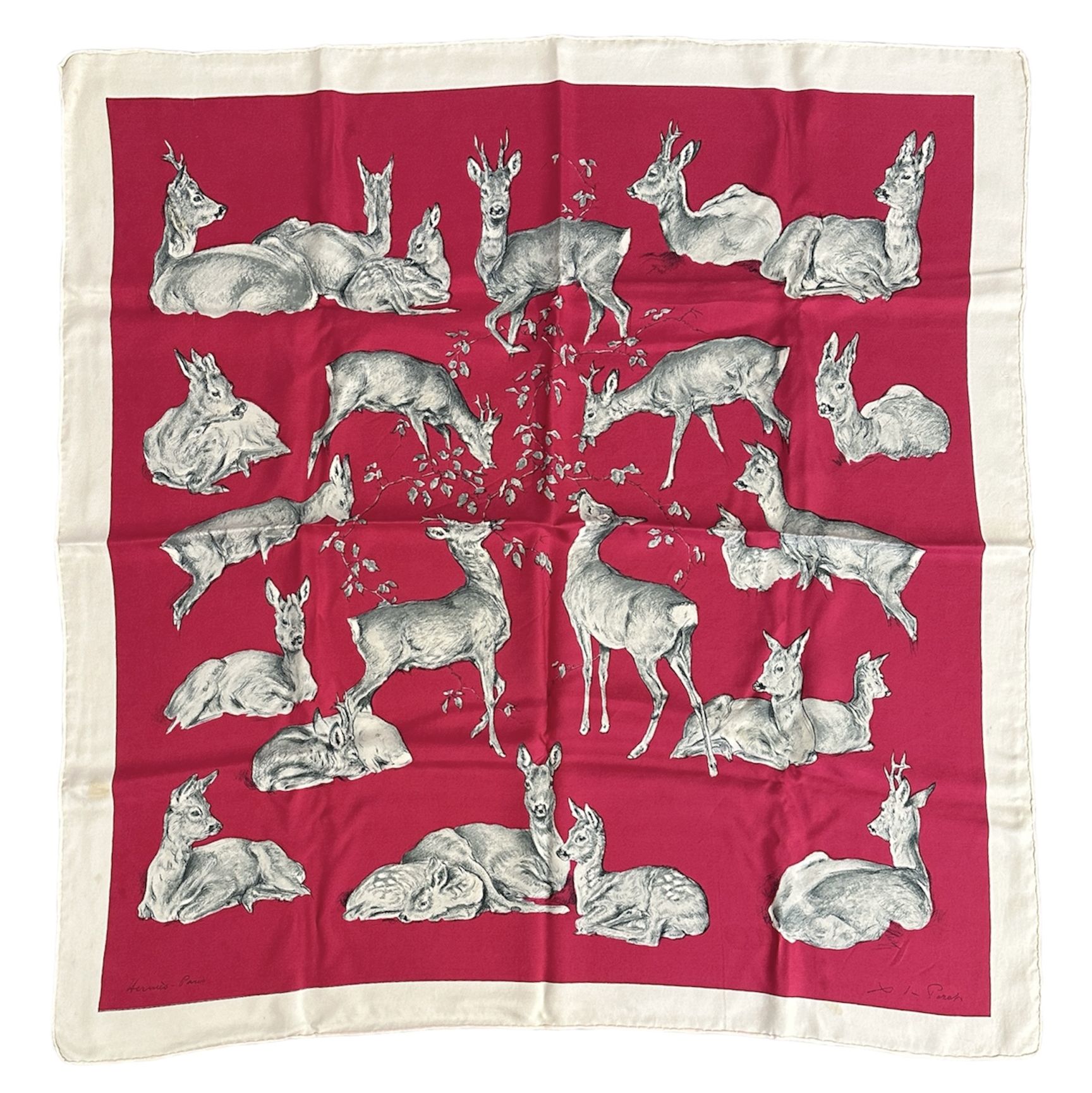 Carré Hermès, modèle "La Chasse"