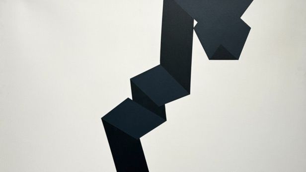 Vera MOLNAR (1924-2023), Ligne extravagante A, Acrylique sur toile