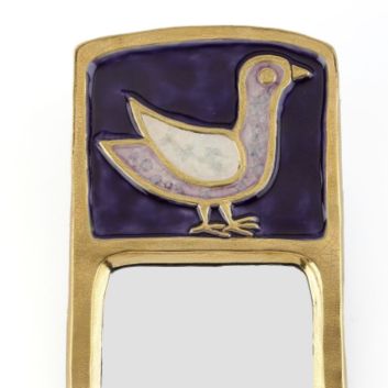 MITHÉ ESPELT (1923-2020), Miroir mural, modèle Stèle, circa 1965