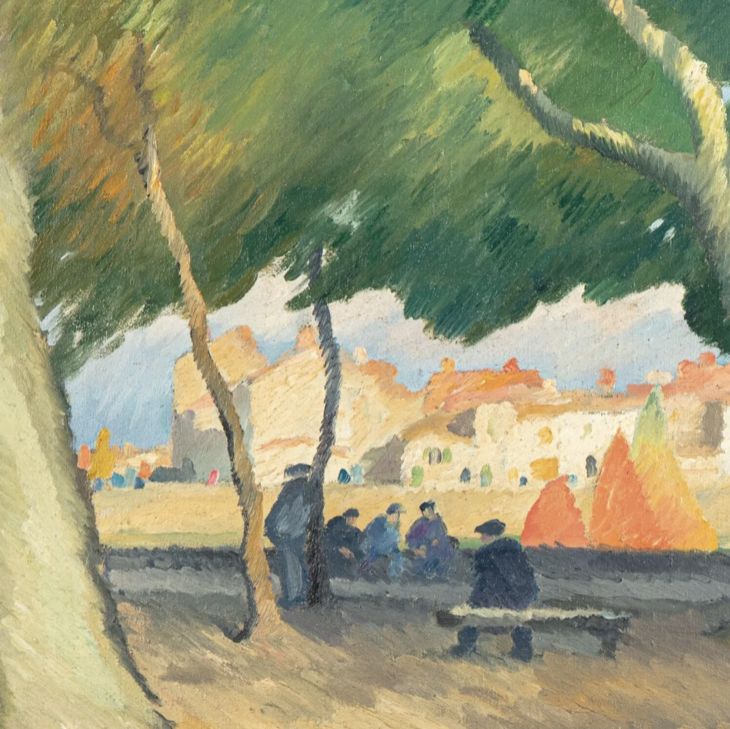 Gaston Balande, huile sur toile
