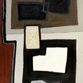 Raymond GUERRIER (1920-2002), Composition I, Huile sur toile