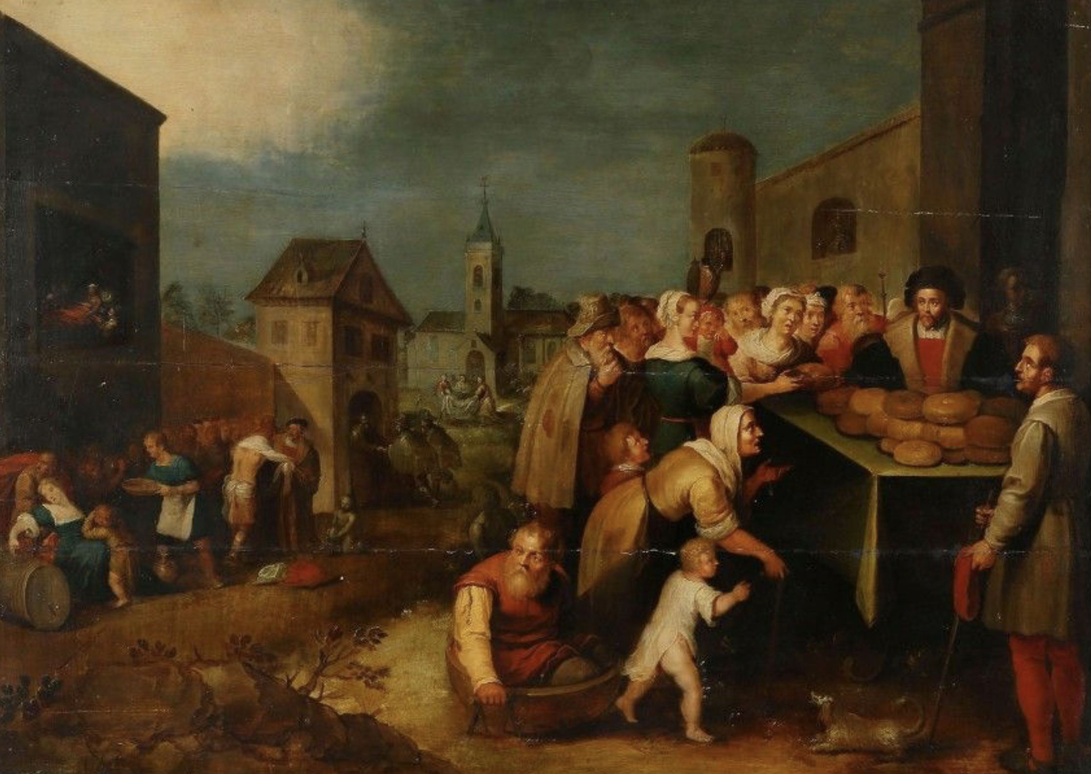 Jeronimus Francken, fils de Frans II FRANCKEN, huile sur panneau