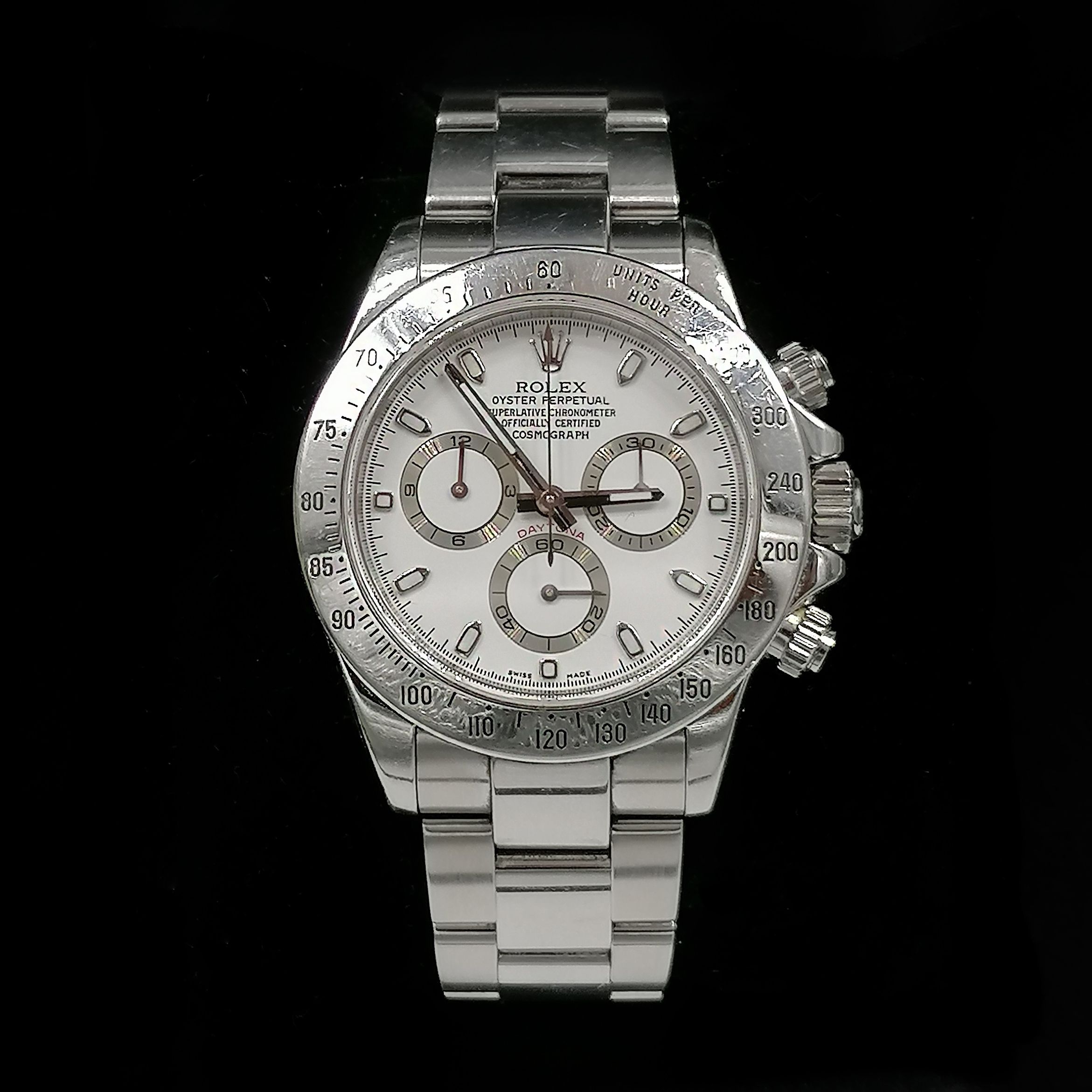 Rolex Daytona, or blanc