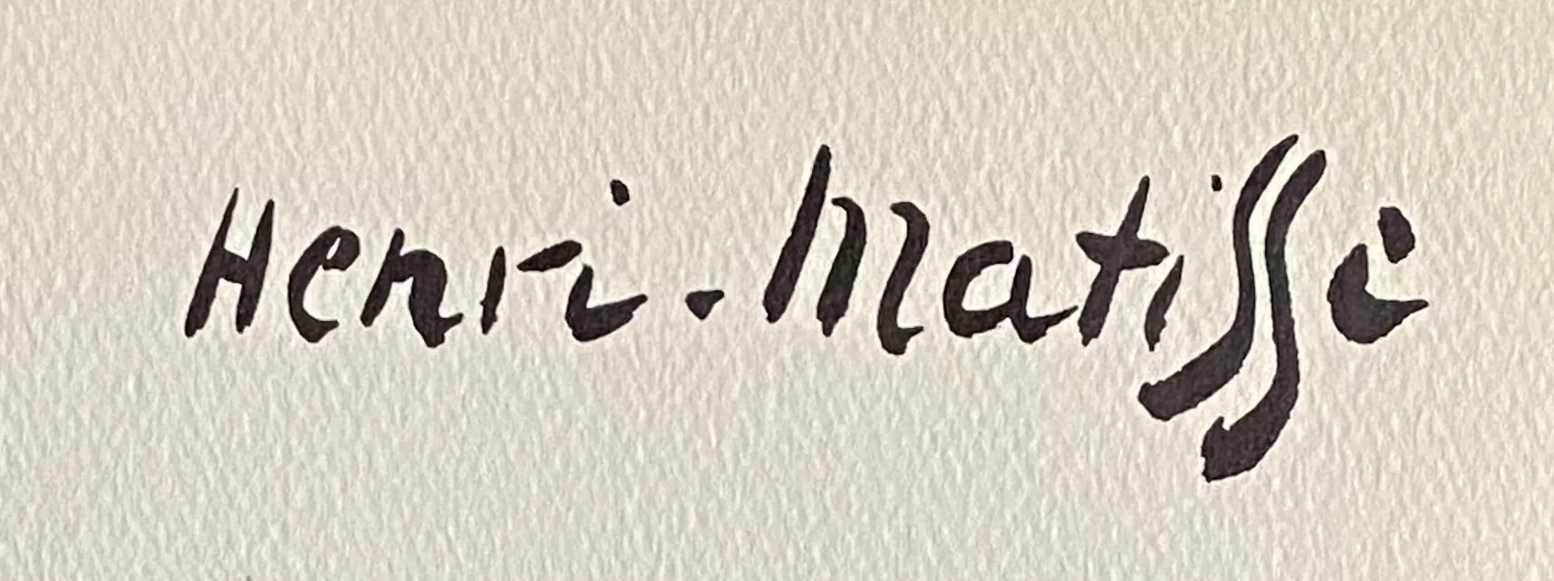 Signature de Henri Matisse