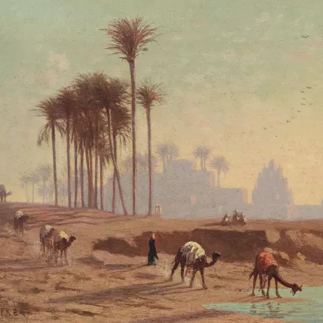Th&eacute;odore Fr&egrave;re, huile sur toile