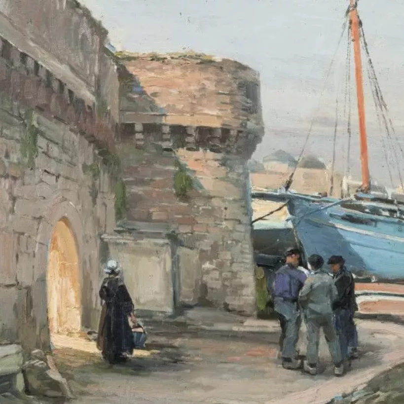 Henry Émile Vollet, huile sur panneau