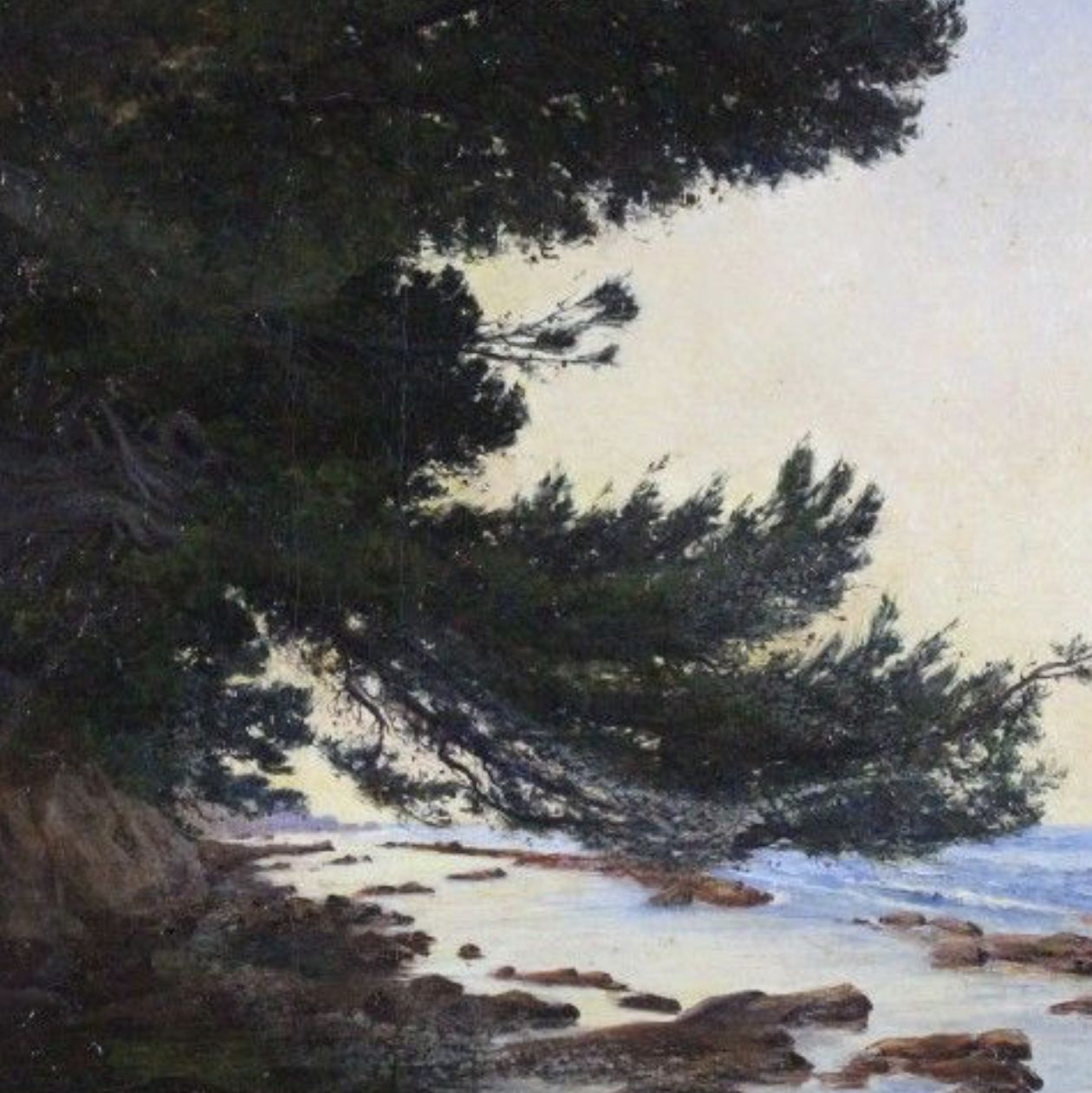Franz Roubaud, paysage russe, huile sur toile