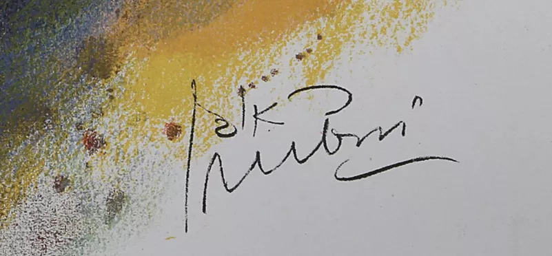 Signature de Reuven Rubin