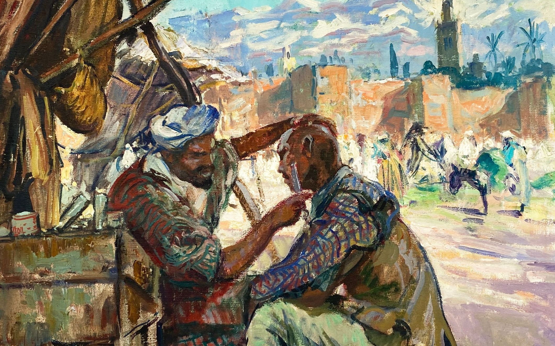 Pontoy, huile sur toile
