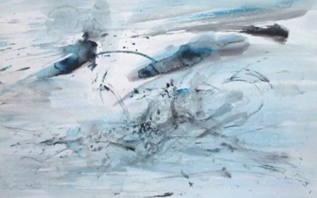 Zao Wu Ki, aquarelle
