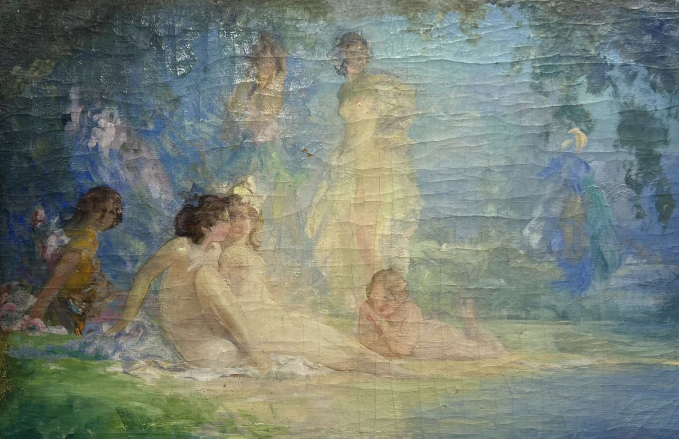 Paul Chmaroff, huile sur toile