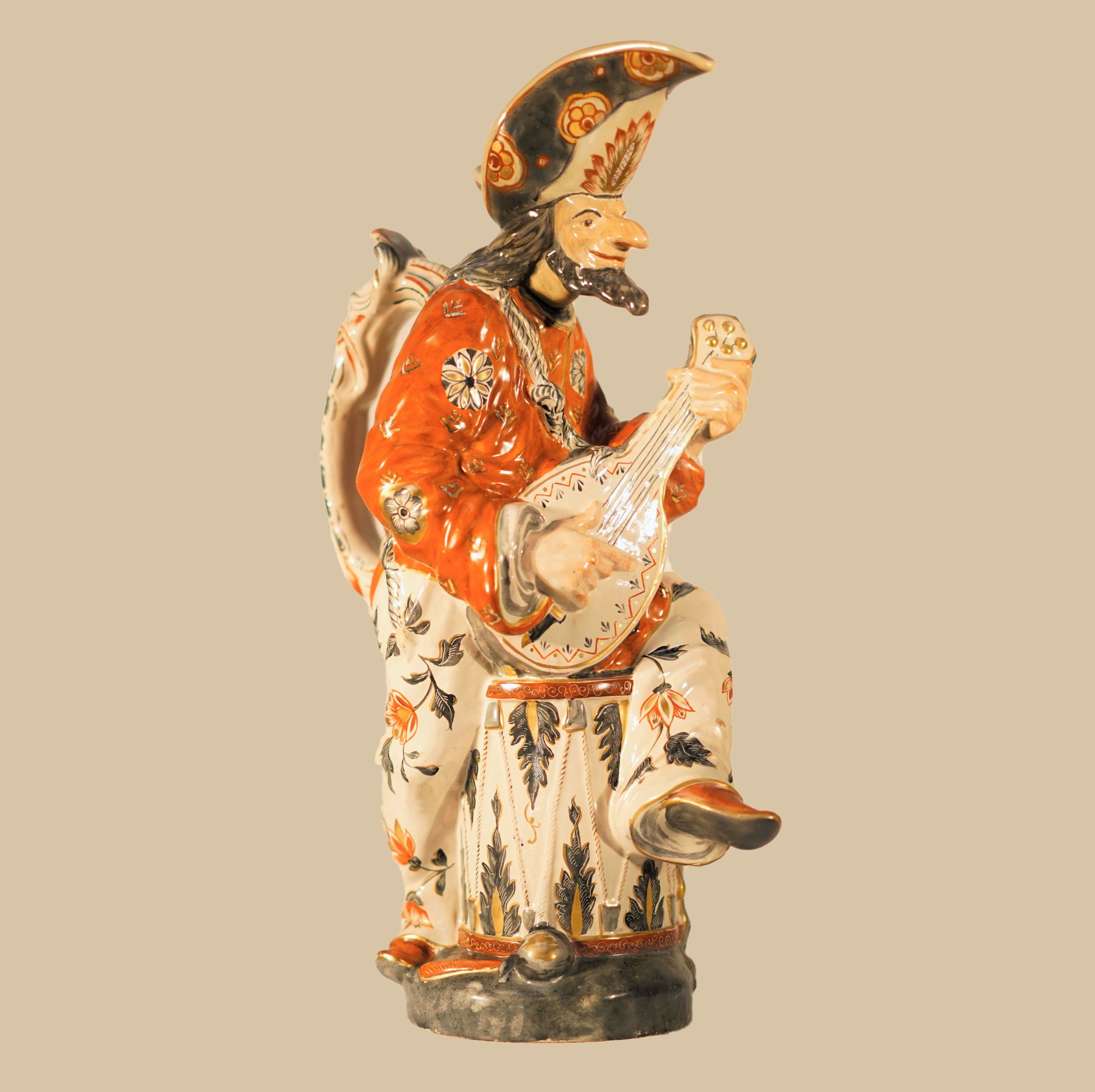Emile Gallé - Pichet anthropomorphe en faïence