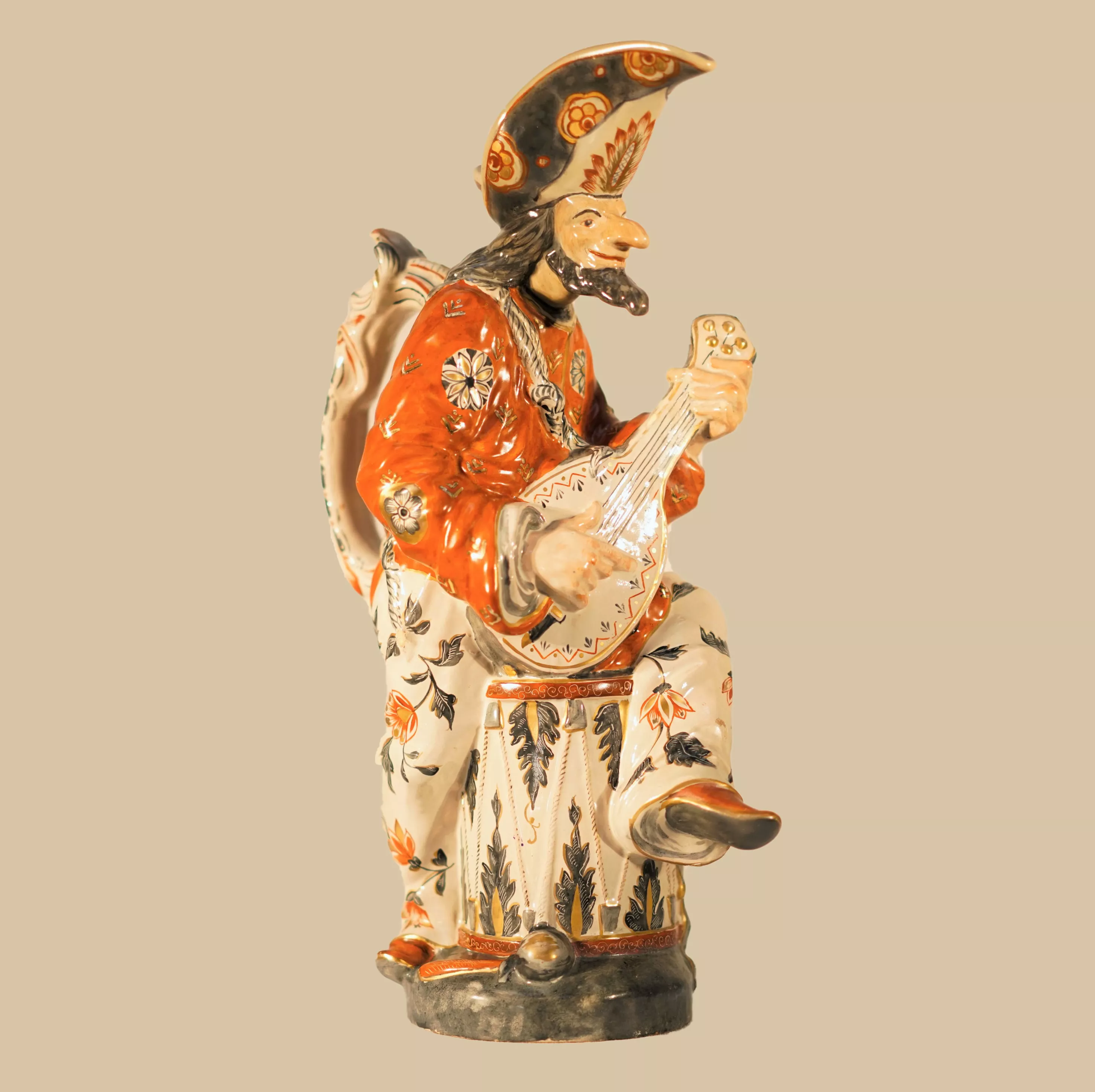 Emile Gall&eacute; - Pichet anthropomorphe en fa&iuml;ence