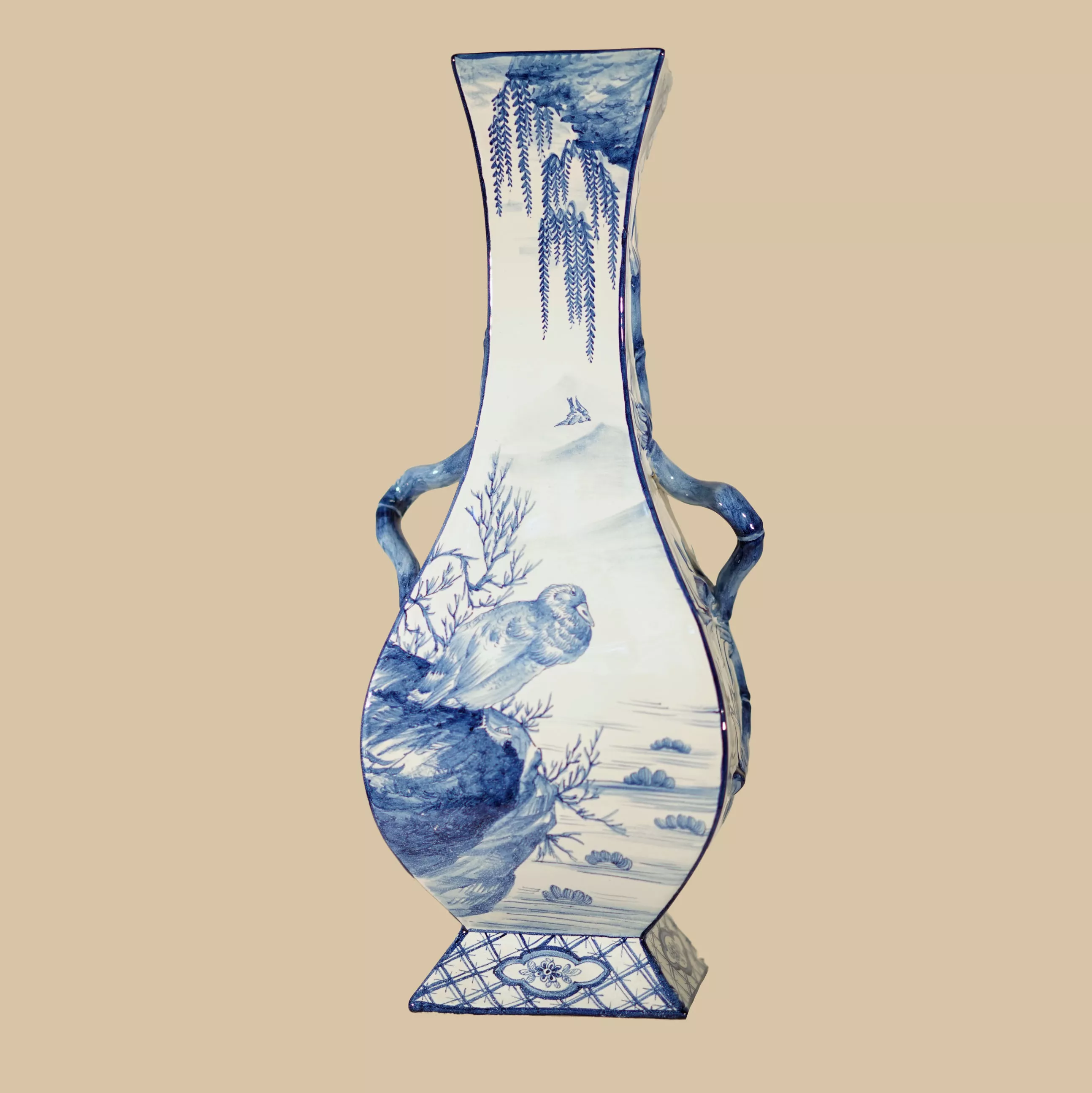 Emile Gall&eacute; x St Cl&eacute;ment - Vase en fa&iuml;ence