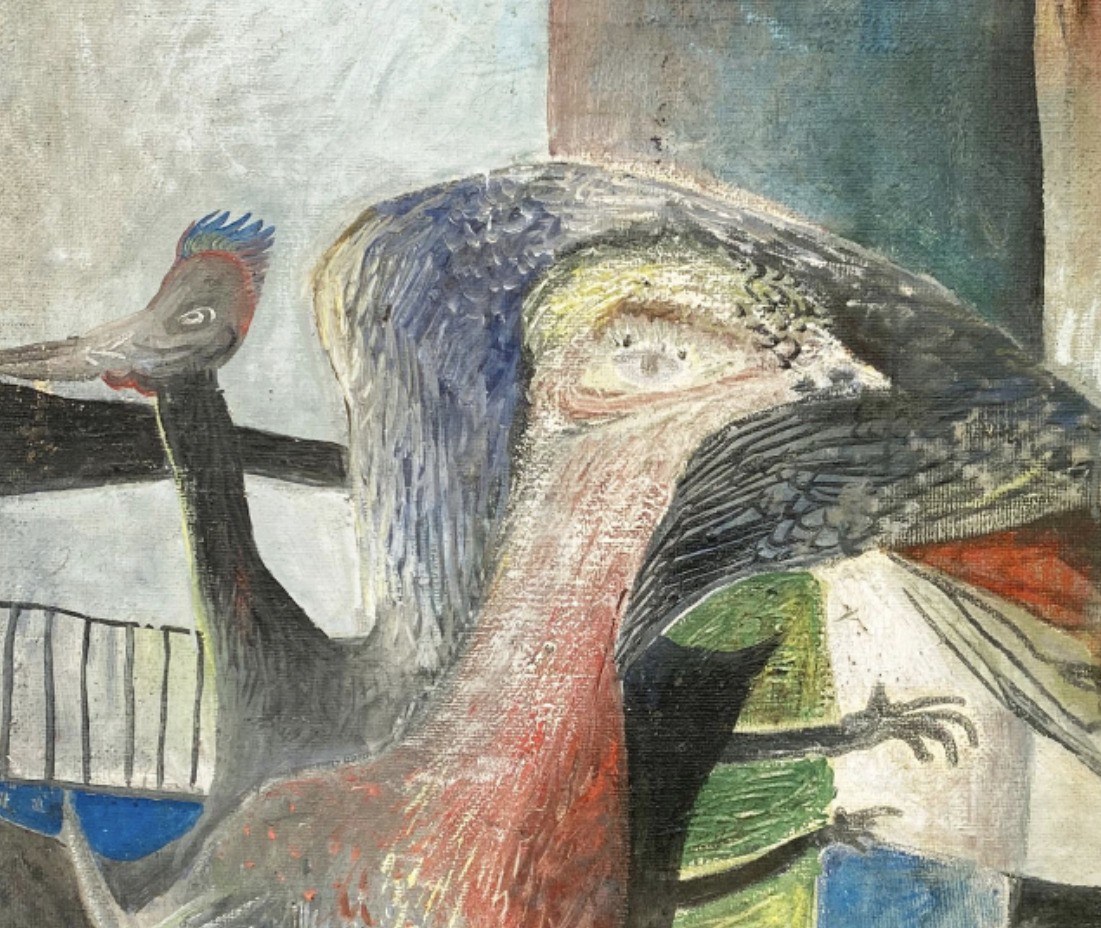 Aristide Caillaud, huile sur toile