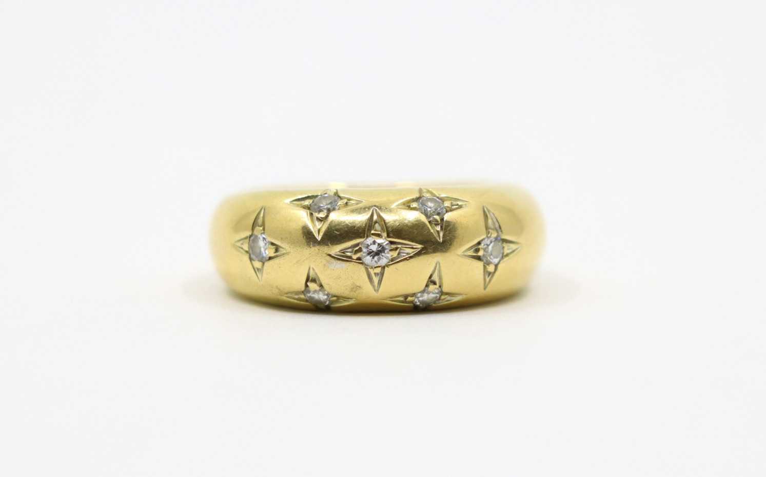 Chaumet, bague en or et diamants