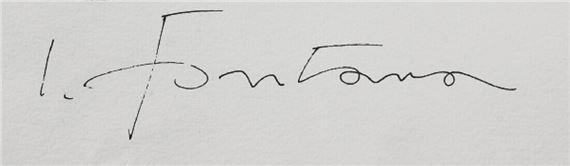 Signature de Lucio Fontana