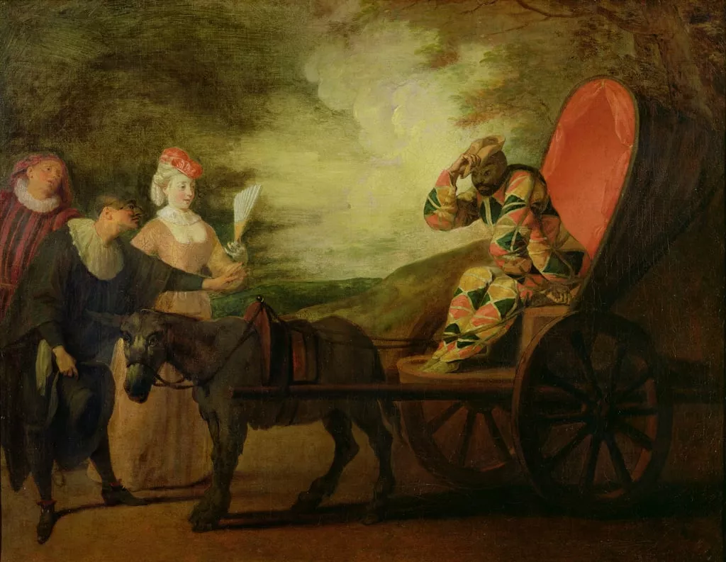 Watteau, huile sur toile