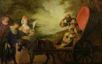 Watteau, huile sur toile