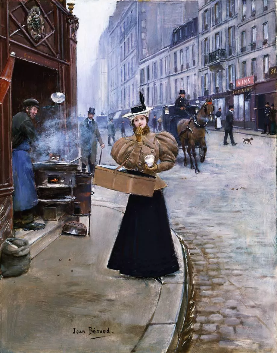 Jean B&eacute;raud, huile sur toile