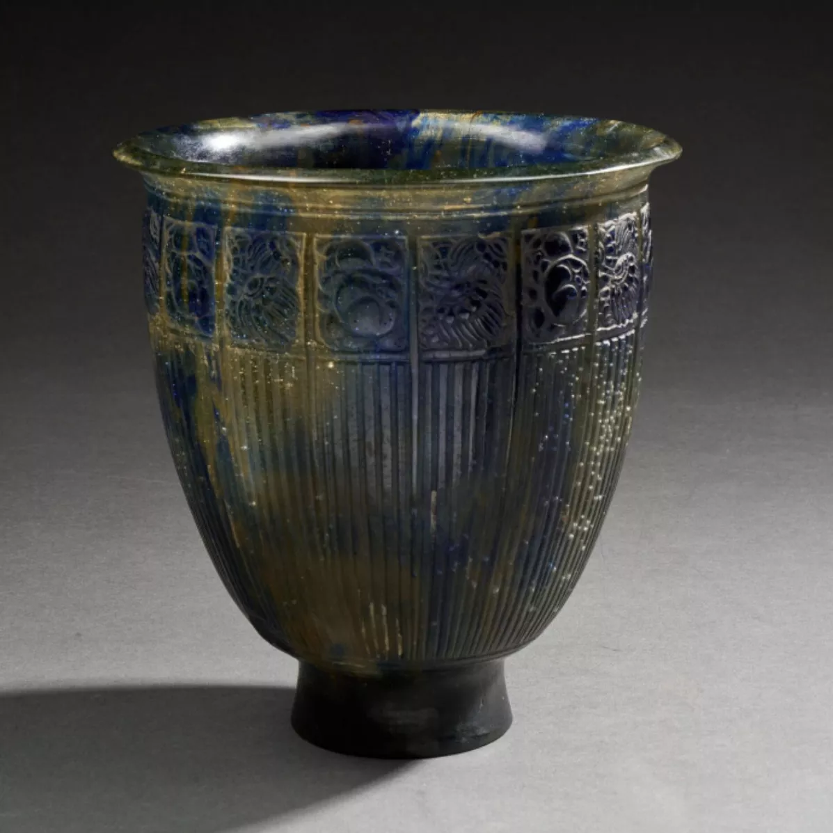 François Décorchemont, vase en p&acirc;te de verre