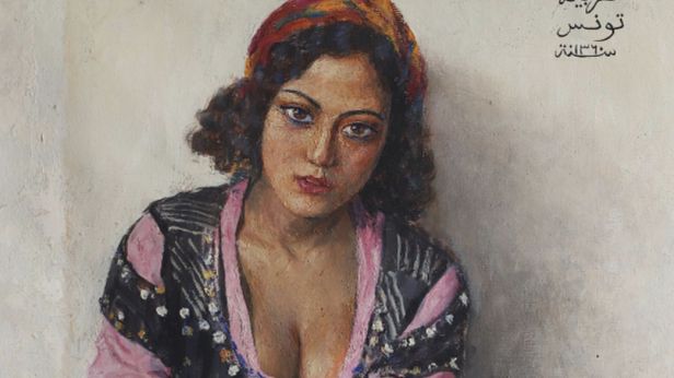 Alexandre ROUBTZOFF (1884-1949), Portrait d'Arbia, huile sur toile