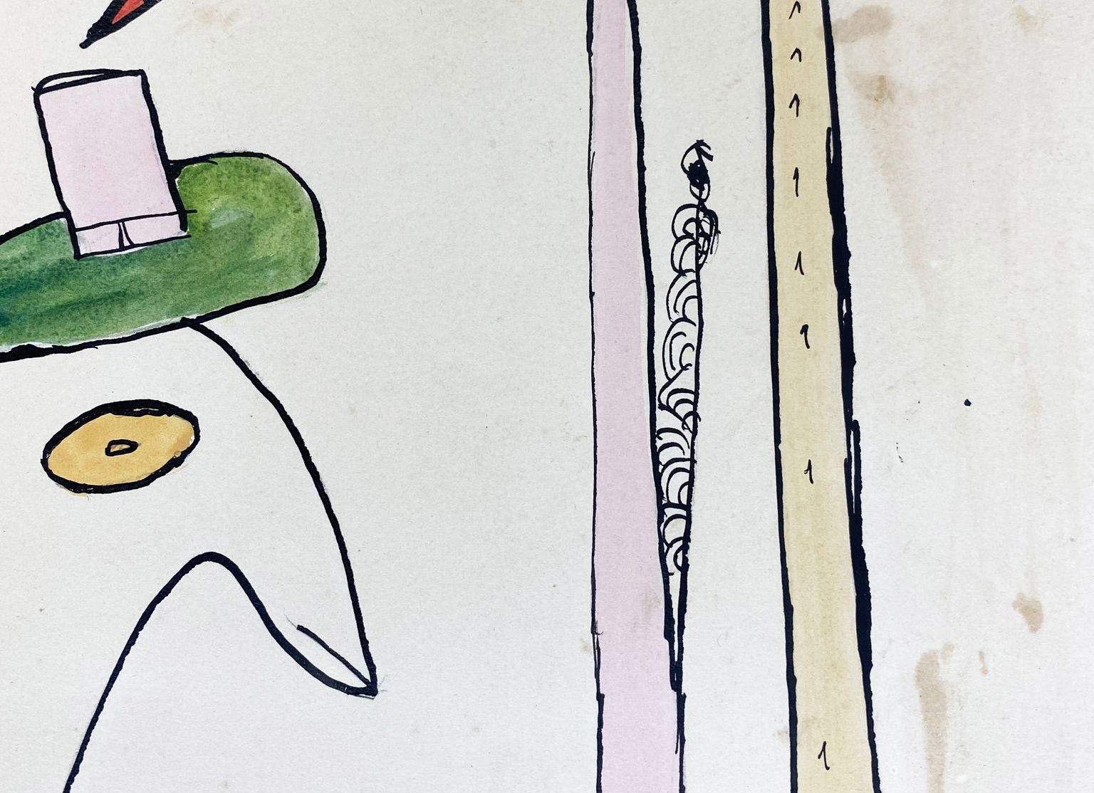Chaissac Gouache Sur Papier Detail