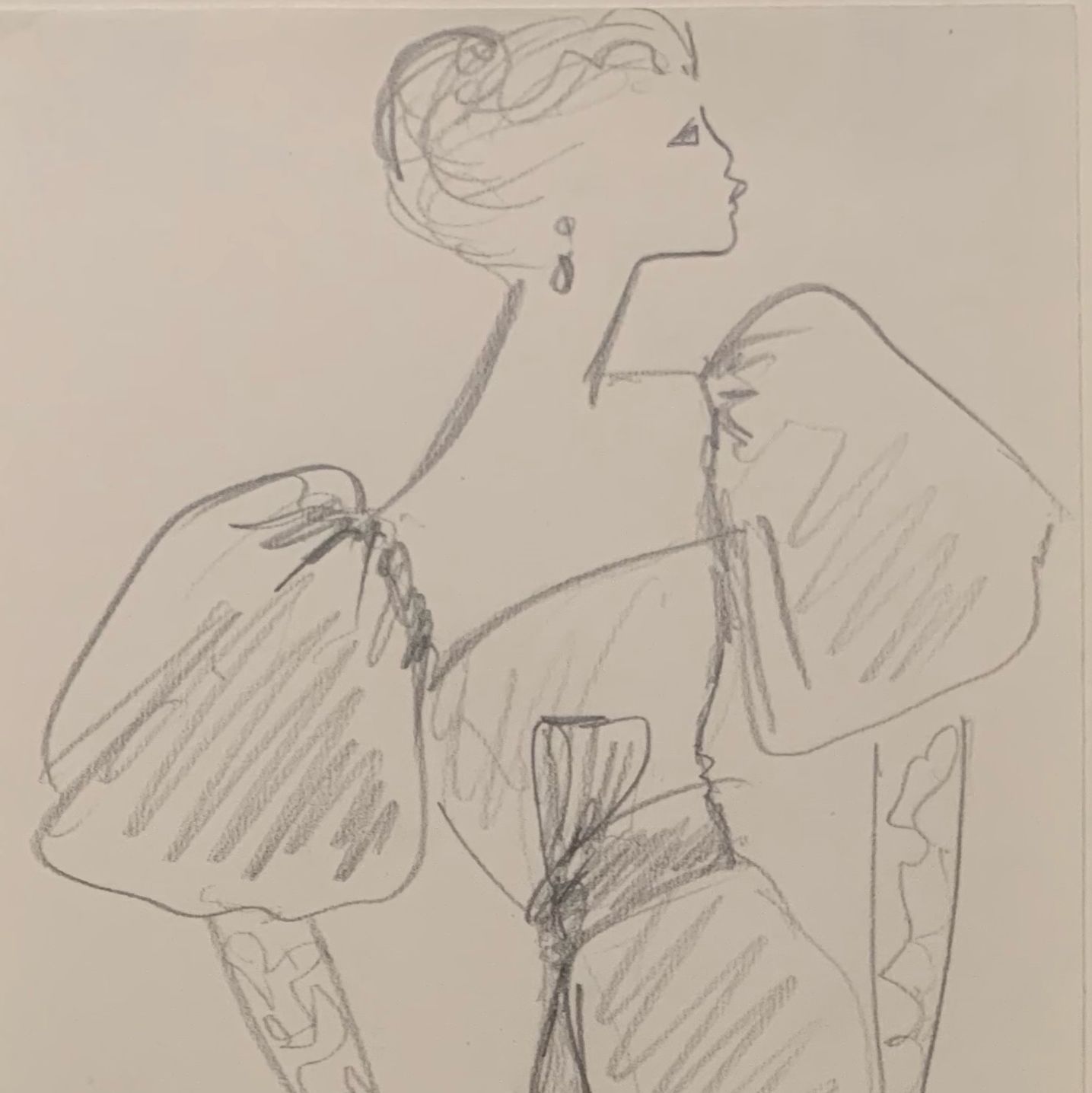 Saint Laurent, dessin d'étude