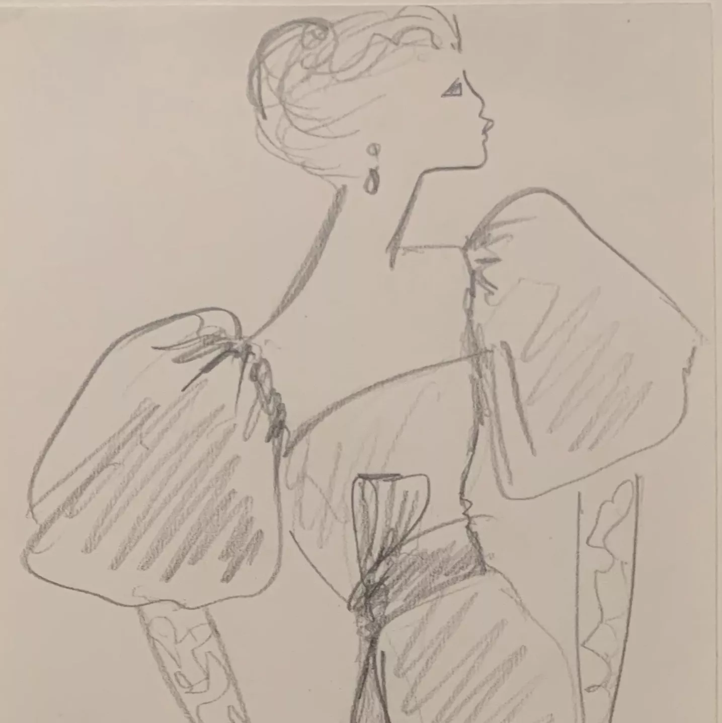 Saint Laurent, dessin d'&eacute;tude
