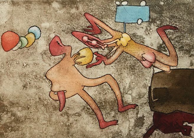 Roberto Matta, eau forte et aquantine