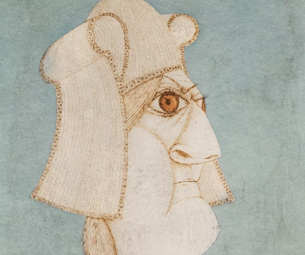 François Raty, technique mixte sur papier