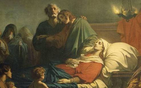 La mort de la Vierge, huile sur toile